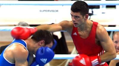 Joseph Cordina in action at the European Championships in Sofia, Bulgaria