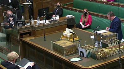 Front benches in Queen's Speech debate