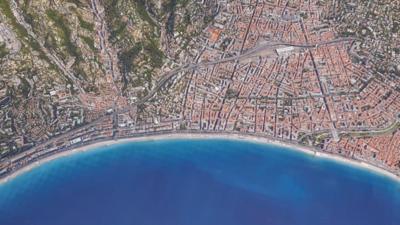 aerial view of Nice