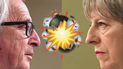 Jean-Claude Juncker and Theresa May