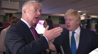 Ian Lavery and Boris Johnson