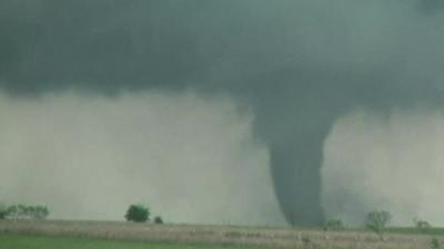 A tornado near Oklahoma City, Oklahoma.