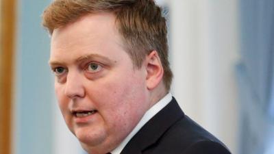 Icelandic prime minister Sigmundur Gunnlaugsson