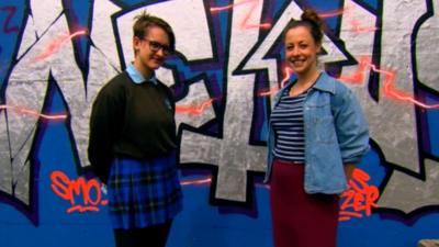 Teenage girls meet with professional mentors