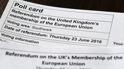 A polling card