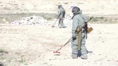 Palmyra mine clearance