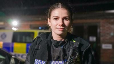 PC Kate Gardner photographed at an Edinburgh police station