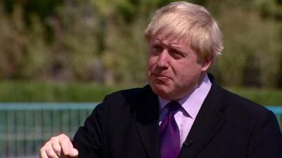 Foreign Secretary Boris Johnson