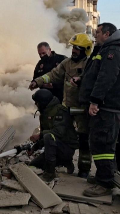 Emergency services at scene of Beirut blast