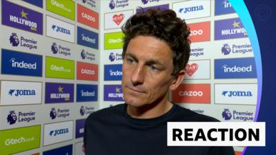 Keith Andrews talking after the game