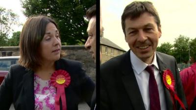 Scottish Labour leader candidates Kezia Dugdale and Ken Macintosh