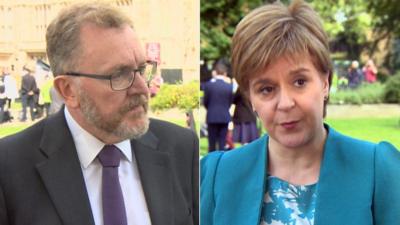 David Mundell and Nicola Sturgeon