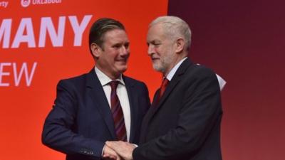 Sir Keir Starmer and Jeremy Corbyn