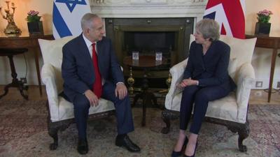 Benjamin Netanyahu and Theresa May