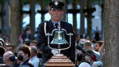 A bell was chimed to begin the moment of silence