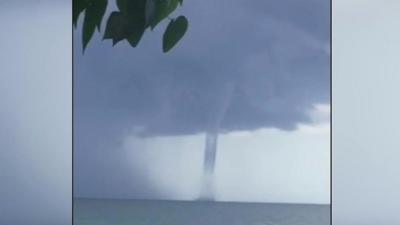 A waterspout.