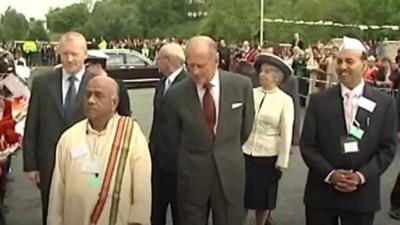 Queen and DukeIn Edinburgh visit Bradford