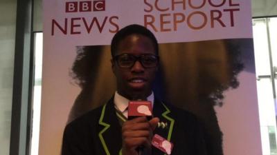 School Reporter at Haggerston School in London.