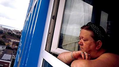 Alyson in tower block