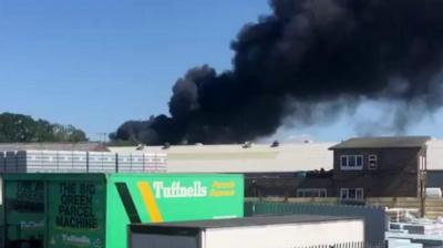 A fire in Rotherham