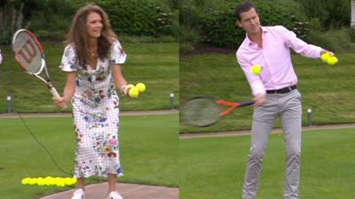 Annabel Croft and Tim Henman