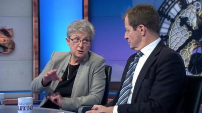 Gisela Stuart and Alastair Campbell