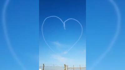 Heart in sky