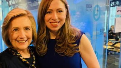 Hillary and Chelsea Clinton