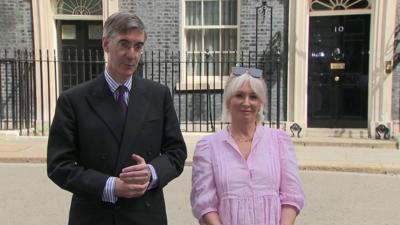 Nadine Dorries and Jacob Rees-Mogg