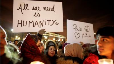 A vigil for victims of Quebec City mosque attack: 'We cannot let the racists win'