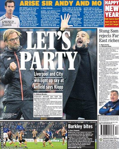 Daily Express back page