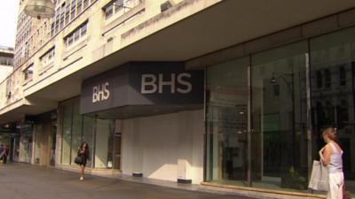 A closed BHS store