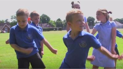 Children dancing