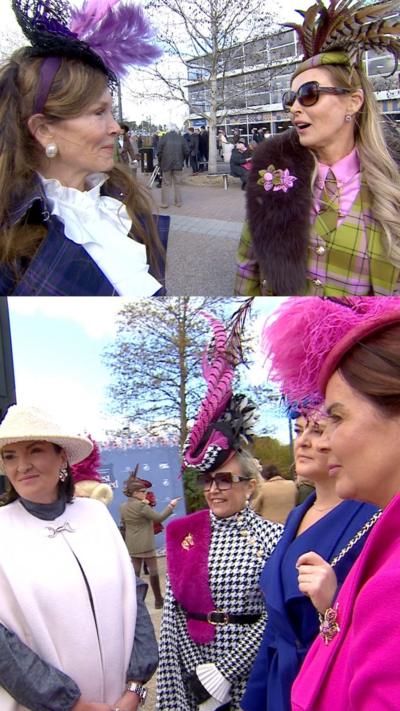 Women taking part in Ladies' Day at Cheltenham