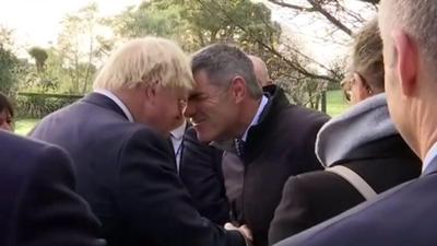 Boris Johnson does the Hongi