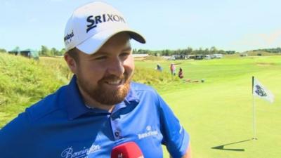 Shane Lowry at Whistling Straits on Tuesday