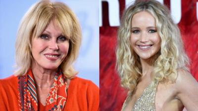 Joanna Lumley and Jennifer Lawrence