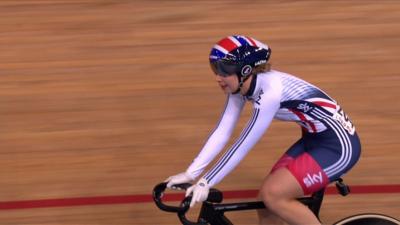 Becky James claims world keirin bronze