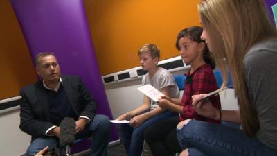 Children interview Politician David Warburton MP about Bullying