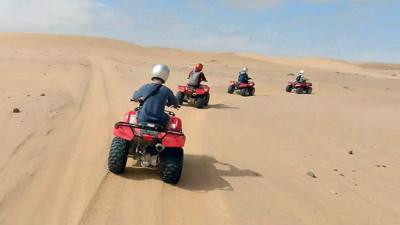 quad bike riders in Namibia