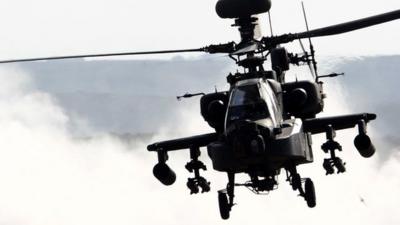 An American Boeing AH-64 Apache