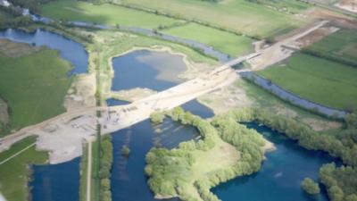 After six months of work, the new-look £1.5bn A14 between Huntingdon and Cambridge is emerging from the countryside.