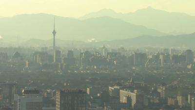 Smog in Beijing, China