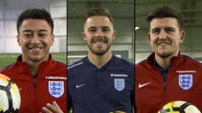 Jesse Lingard, Jack Butland & Harry Maguire