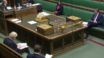 Front benches at PMQs