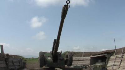 Artillery on the Nagorno-Karabakh conflict frontline