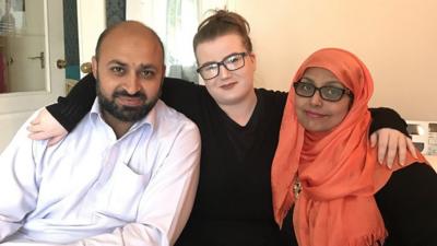 Since moving in with Pakistani Muslim foster parents, Rebecca Brown - who is white British - has had school friends ask if she lives with terrorists, because of their religion.