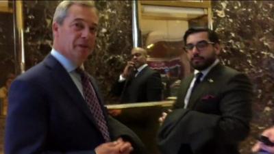 Nigel Farage at Trump Tower