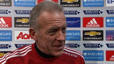 Swansea City caretaker manager Alan Curtis