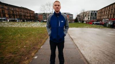 Callum escaped violence through an initiative in Scotland that has seen the number of stabbings fall significantly.